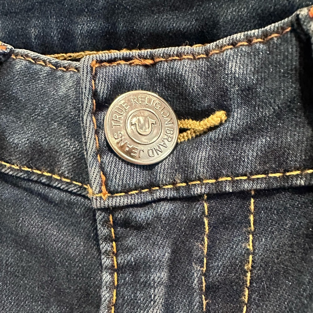 True Religion Skinny Stella Cotton Blend Blue Jeans Classic Style Size 27 - Picture 8 of 12